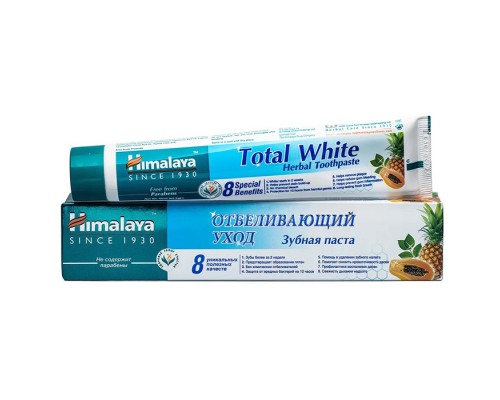 Зубная Паста Total White Отбеливающий Уход Himalaya 50 мл
