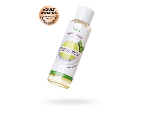 Масло для массажа Yovee «Освежающий массаж», с ароматом зеленого чая и мяты, 50 мл