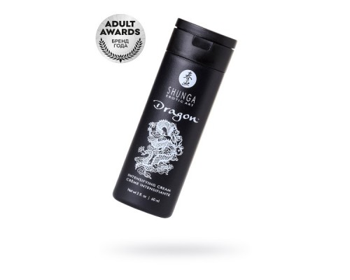 Усиливающий крем для пар Shunga Dragon, возбуждающий эффект «ледяного огня», 60 мл