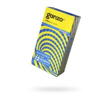 Презервативы Ganzo, classic, классические, латекс, двойная смазка, 18,5 см, 5,2 см, 12 шт.