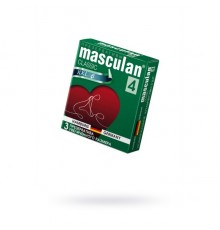 Презервативы Masculan, сlassic 4, XXL, латекс, увеличенного размера, розовый, 20 см, 5,5 см, 3 шт.
