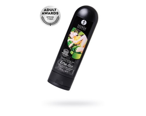 Возбуждающий гель для влюбленных Shunga Lotus Noir, уникальная формула с L-аргинином, 60 мл.