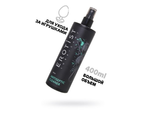 АНТИБАКТЕРИАЛЬНОЕ СРЕДСТВО EROTIST TOY CLEANER, ДЛЯ ОБРАБОТКИ ИГРУШЕК, 400 МЛ