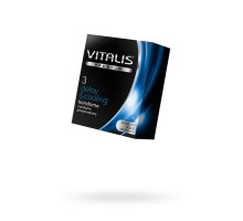 Презервативы Vitalis, premium, охлаждающий, 18 см, 5,3 см, 3 шт.