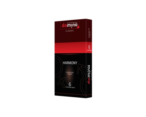 Презервативы Domino, harmony, 18 см, 5,2 см, 6 шт.