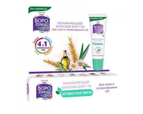 Бальзам для Губ Боро Плюс  Увлажняющий Ароматная Мята Himani 10 мл