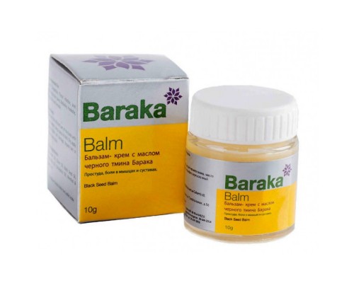 Бальзам-Крем от Простуды с Маслом Черного Тмина 10 г Baraka