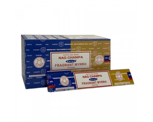 Благовония Fragrant Myrrh Nag Champa 16 г Satya