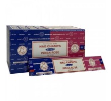 Благовония Indian Rose Nag Champa Наг Чампа Индийская Роза 16 г Satya