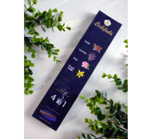 Ароматические Палочки 4 в 1 (Сандал, Лаванда, Роза, Французская Ваниль) с Подставкой 20 шт Bestofindia