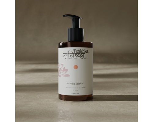 Средство для Умывания Лица Saffron & Turmeric Face Wash 300 мл Tanishka