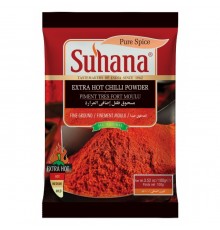 Перец Острый Чили Молотый Extra Hot Chilli Powder 100г Suhana
