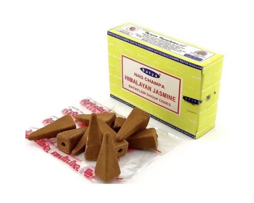 Himalayan Jasmine Backflow Ароматические Конусы 10 шт Satya