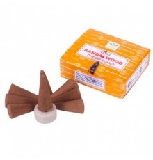 Sandal Ароматические Конусы 12 шт Satya