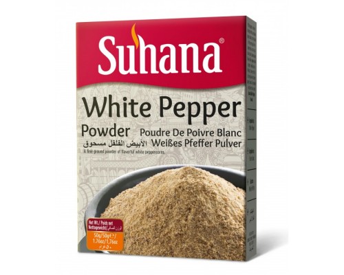 Перец Белый Молотый  White Pepper Powder 50г Suhana
