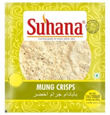 Лепешки из Муки Бобовых Папад с Маш Papad Mung Crisps 200г Suhana