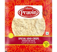 Лепешки из Муки Бобовых Папад Специальные Papad Special Udid Crisps 200г Suhana