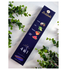 Ароматические Палочки 4 в 1 (Кокос, Лайм, Мандарин, Арбуз) с Подставкой 20 шт Bestofindia