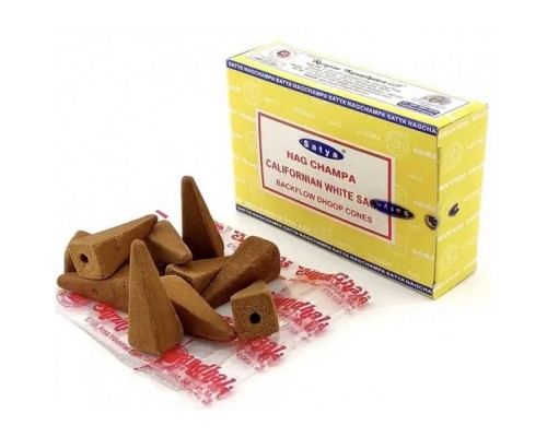Californian White Sage Backflow Ароматические Конусы 10 шт Satya