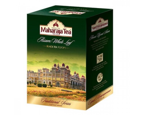 Чай Чёрный Байховый Ассам с Золотистыми Типсами Целый Лист TGFOP1 Maharaja 250 г