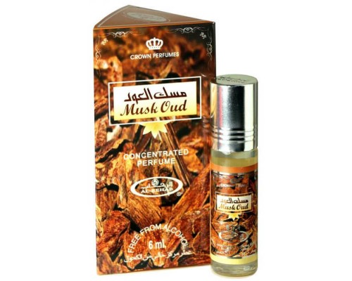 Al Rehab Мужской Musk Oud Масляные Духи Ролик 6мл