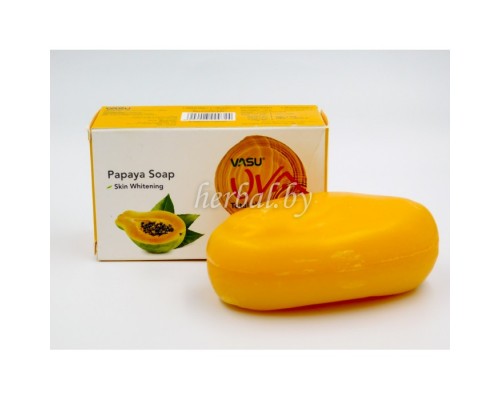 Мыло с Папайей Papaya Trichup Vasu 125 г