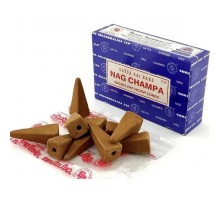Nag Champa Backflow Ароматические Конусы 10 шт Satya