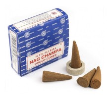 Nag Champa Ароматические Конусы 12 шт Satya