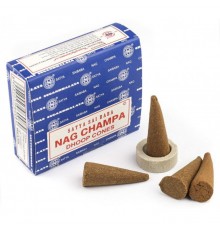 Nag Champa Ароматические Конусы 12 шт Satya