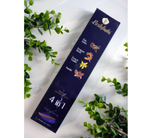 Ароматические Палочки 4 в 1 (Пало Санто, Кровь Дракона, Французская ваниль, Сандал) с Подставкой 20 шт Bestofindia