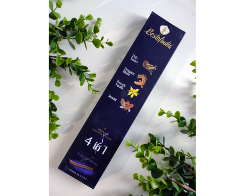 Ароматические Палочки 4 в 1 (Пало Санто, Кровь Дракона, Французская ваниль, Сандал) с Подставкой 20 шт Bestofindia