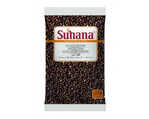 Перец Черный Горошек Black Pepper Whole 400г Suhana