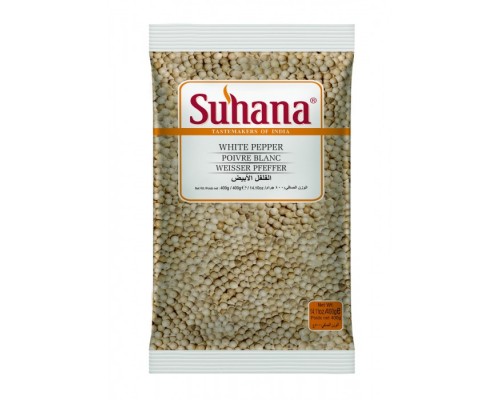 Перец Белый Горошек White Pepper Whole 400г Suhana