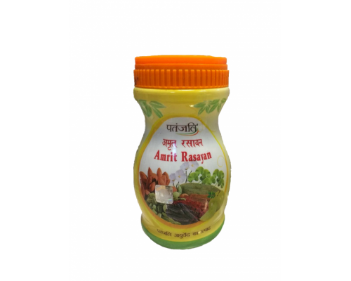 Джем Чаванпраш Амрит Расаян Amrit Rasayana Эликсир Молодости Patanjali 500 г