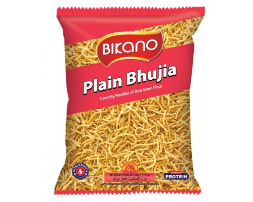 Закуска Индийская Хрустящая Лапша из Нутовой Муки Plain Bhujia Bikano 200 г