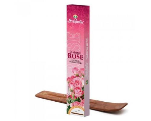 Благовония Роза Премиум Rose Premium с Подставкой Bestofindia 20 шт