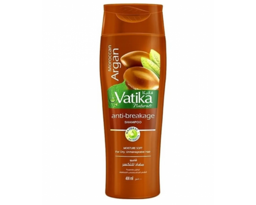 Шампунь с Арганой Vatika Naturals Moroccan Argan Dabur 400 мл