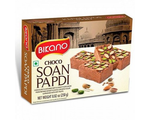 Халва Индийская Соан Папди Чоко с Орехами Bikano 250 г