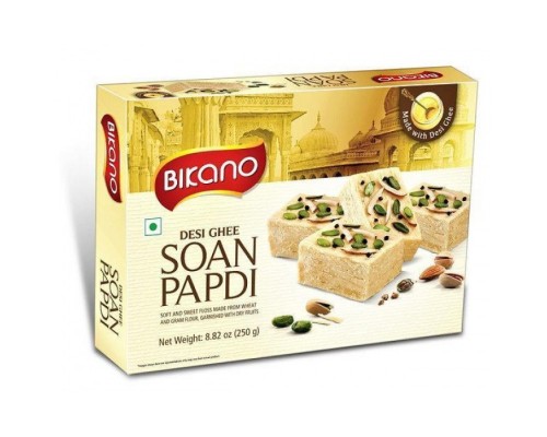 Халва Индийская Соан Папди-G с Орехами DESI GHEE Bikano 250 г
