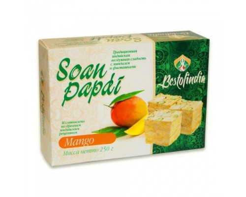 Соан Папди Манго Soan Papdi Mango Bestofindia 250 г