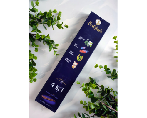 Ароматические Палочки 4 в 1 (СПА, Анти-Стресс, Удача, Привлечение Денег) с Подставкой 20 шт Bestofindia