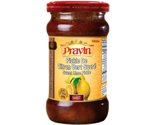 Пикули Правин Сладкий Лайм Pravin Sweet Lime Pickle 340г Suhana