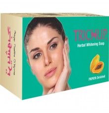 Мыло Trichup Herbal Whitening Soap c Папайей Papaya Отбеливающее Vasu 125 г