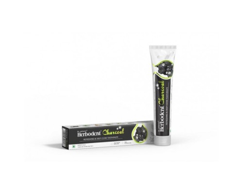 Зубная Паста Хербодент с Активированным Углем Charcoal Herbodent 185г Dr. Jaikaran