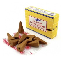 Seven Chakra Backflow Ароматические Конусы 10 шт Satya