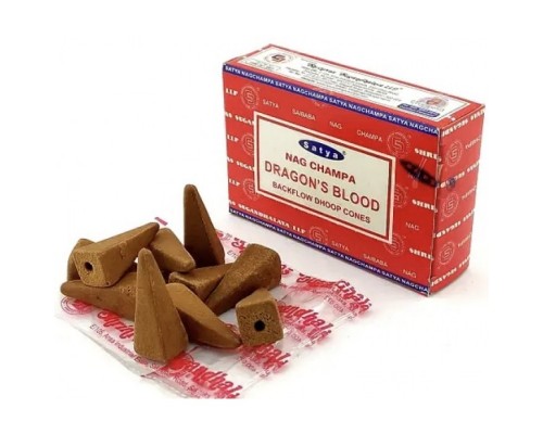 Dragon'S Blood Backflow Ароматические Конусы 10 шт Satya