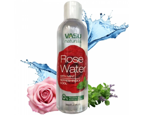 Розовая Вода с Мятой 200 мл Vasu